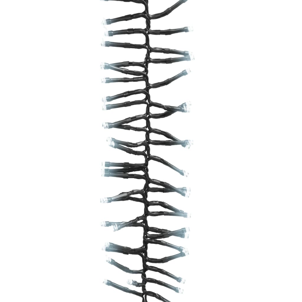 LED Cluster String with 400 LEDs Cold White 7.4 m PVC